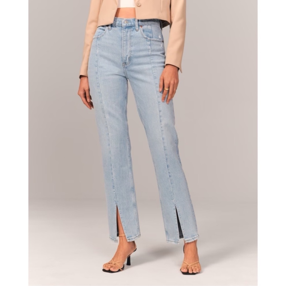 Abercrombie & Fitch 90s high rise straight leg jean